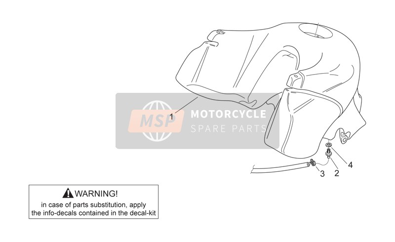 Aprilia Pegaso 650 2000 Fuel Tank for a 2000 Aprilia Pegaso 650