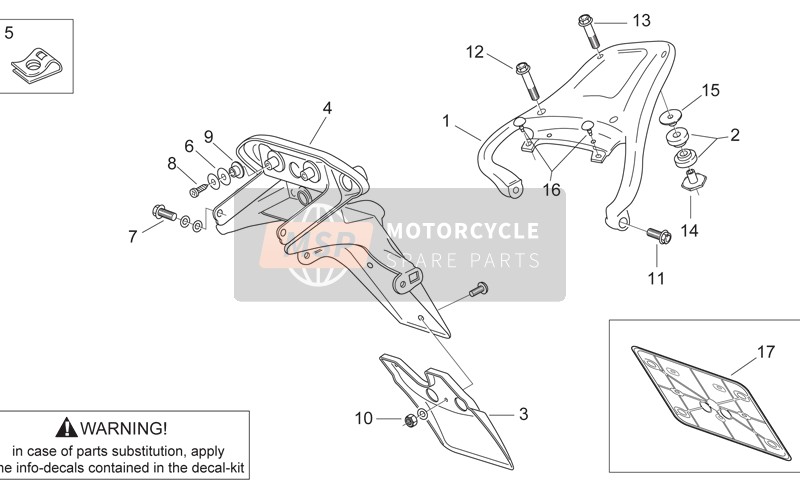 AP8138954, Luggage Rack. Alum., Piaggio, 0