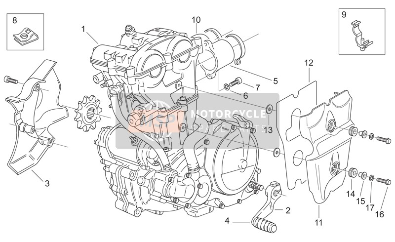 Aprilia Pegaso 650 2000 Motor voor een 2000 Aprilia Pegaso 650