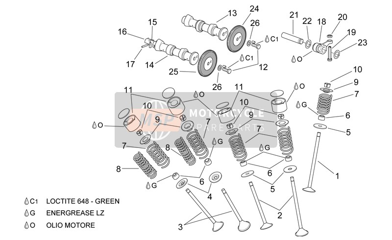 Aprilia Pegaso 650 1997 Valves for a 1997 Aprilia Pegaso 650