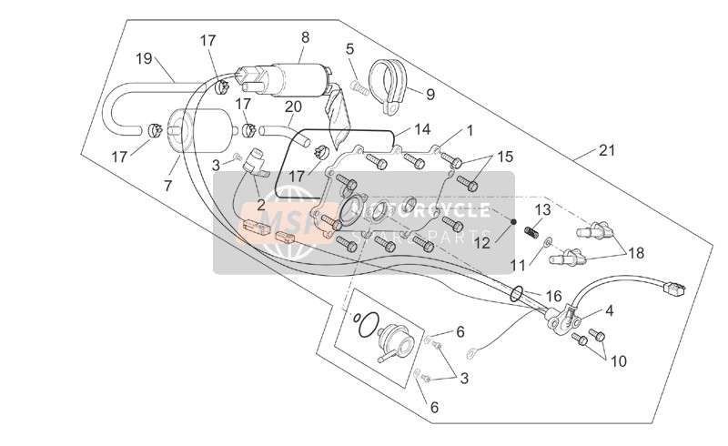 AP8152040, Hex Socket Screw M6X12, Piaggio, 1