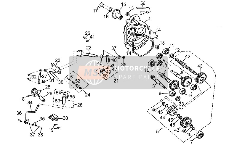 Aprilia Quasar 180 2004 Transmission for a 2004 Aprilia Quasar 180