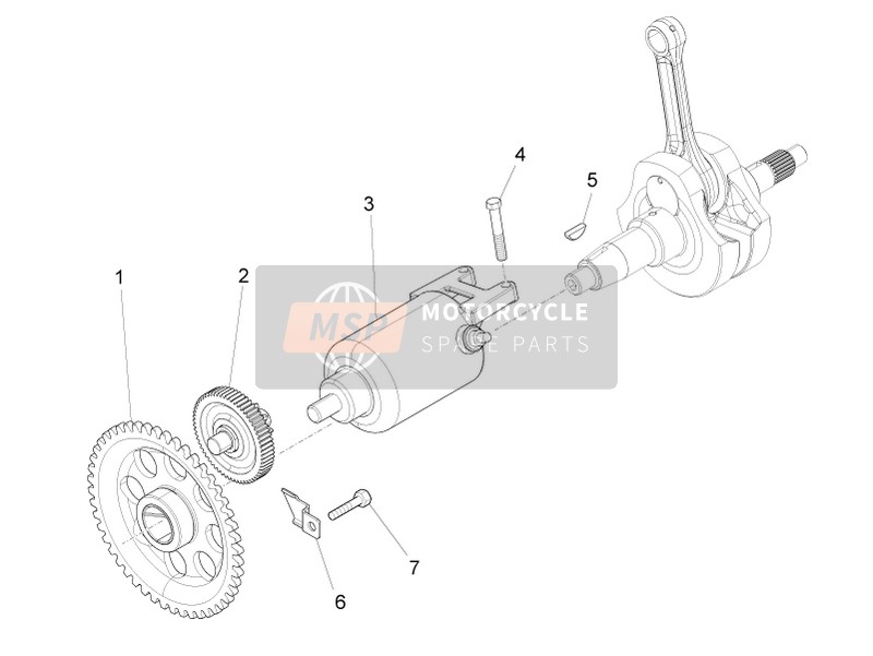 Aprilia RS 125 Replica 4T E4 ABS 2018 Anlasser/Elektrischer Anlasser für ein 2018 Aprilia RS 125 Replica 4T E4 ABS