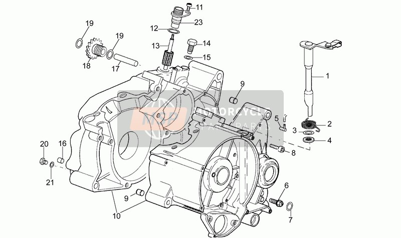 AP8206252, Tachometer Driving Gear, Piaggio, 2