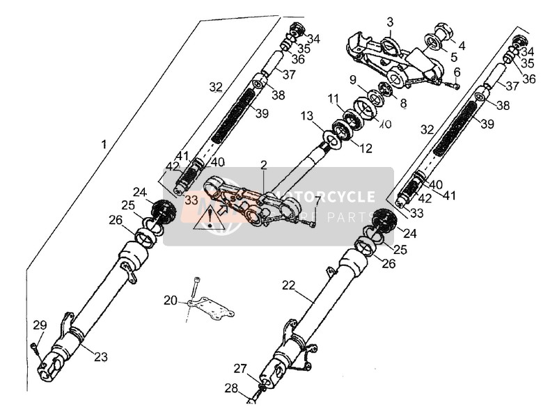 Aprilia RS 50 1993 Front Fork Showa for a 1993 Aprilia RS 50