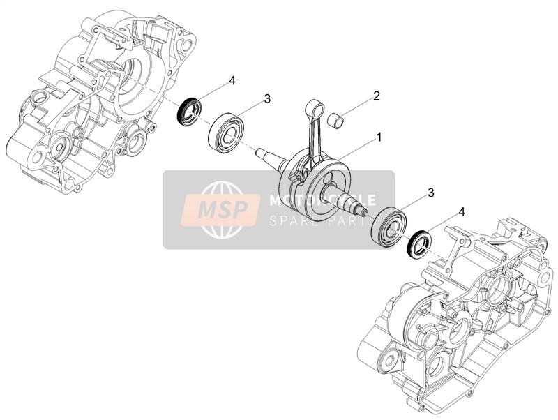 Aprilia RS 50 2T E4 2018 Albero di trasmissione per un 2018 Aprilia RS 50 2T E4