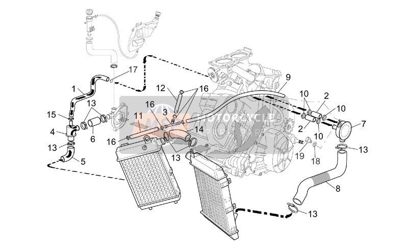 AP8120980, THERMOSTAT-ENGINE Pipe, Piaggio, 0