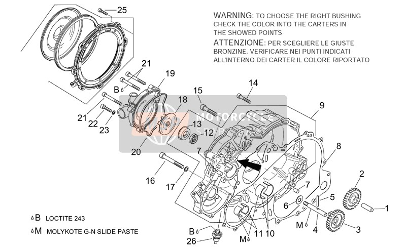 Aprilia RST 1000 Futura 2003 Water Pump for a 2003 Aprilia RST 1000 Futura