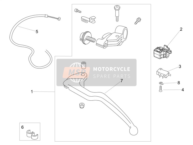 Aprilia RSV4 1000 Racing Factory E4 ABS (EU) 2018 Kupplungssteuerung für ein 2018 Aprilia RSV4 1000 Racing Factory E4 ABS (EU)