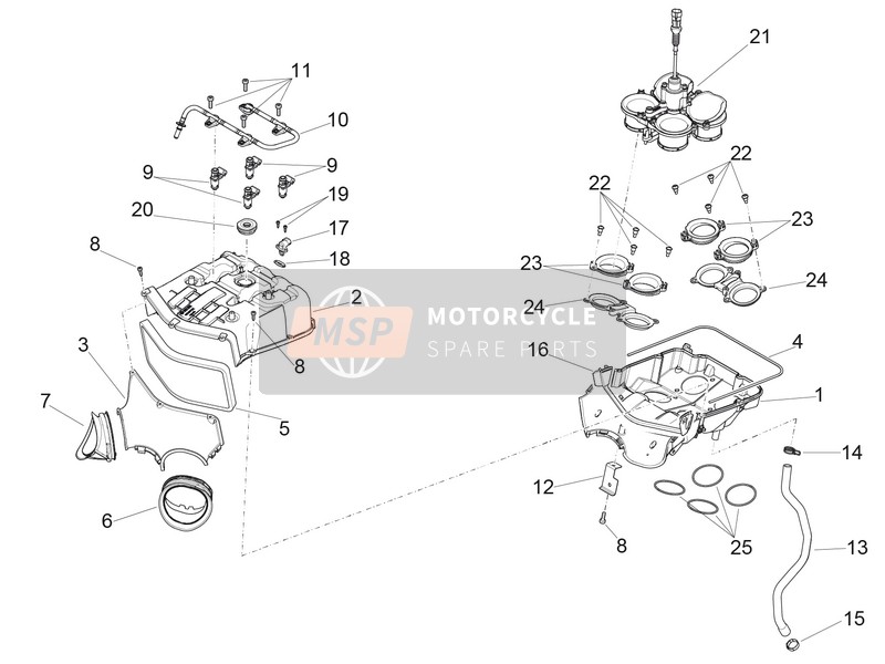 2A000275, Injector Kit Complete, Piaggio, 0