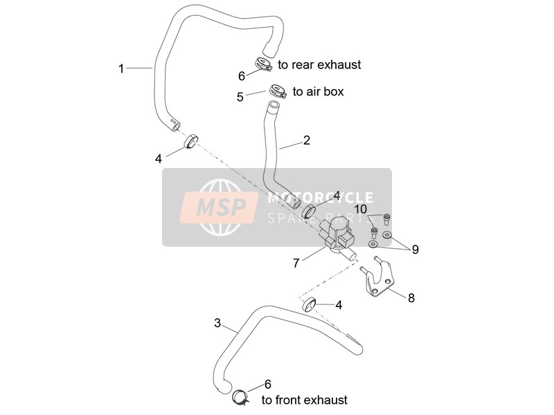 Aprilia RSV4 1000 RR USA 2016 Secondary Air for a 2016 Aprilia RSV4 1000 RR USA