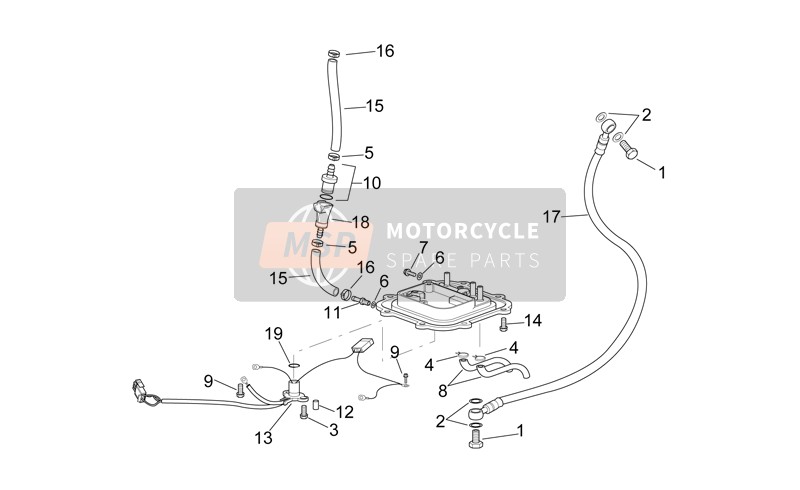 AP8120253, Spacer, Piaggio, 3