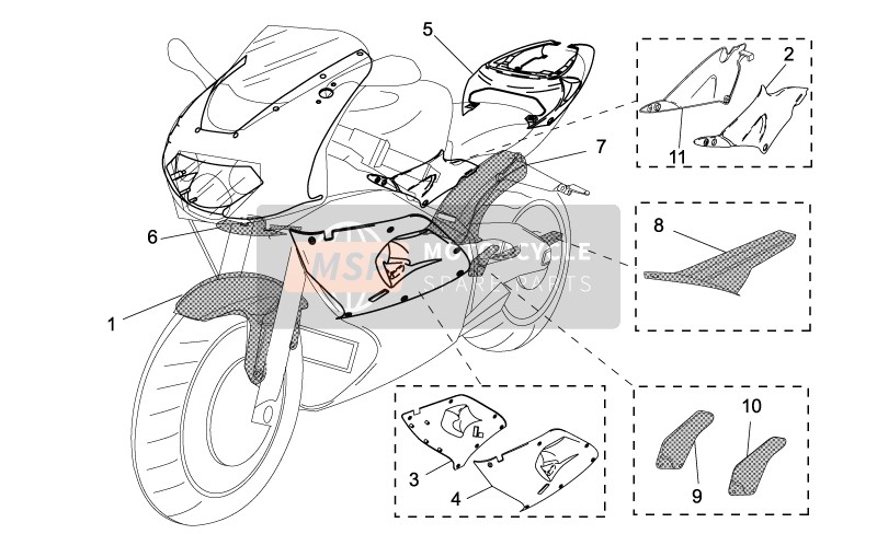 Aprilia RSV 1000 1999 Accessory - Special Body Parts for a 1999 Aprilia RSV 1000