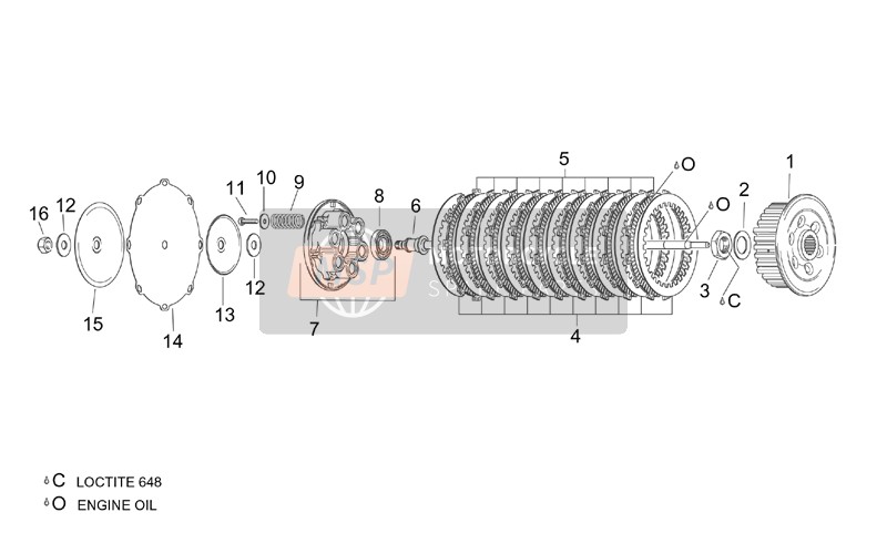 AP0244020, Washer D6.5, Piaggio, 2