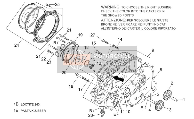 Aprilia RSV 1000 2002 Wasserpumpe für ein 2002 Aprilia RSV 1000