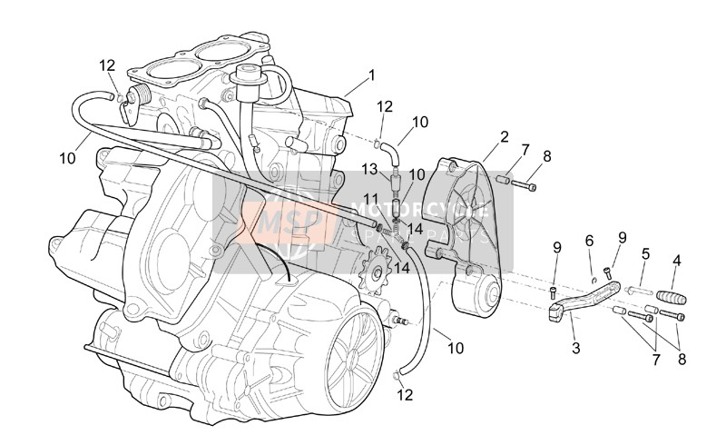 Aprilia RSV 1000 2003 Engine for a 2003 Aprilia RSV 1000