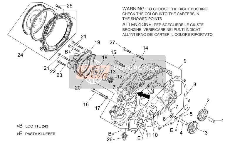 Aprilia RSV 1000 2003 Wasserpumpe für ein 2003 Aprilia RSV 1000