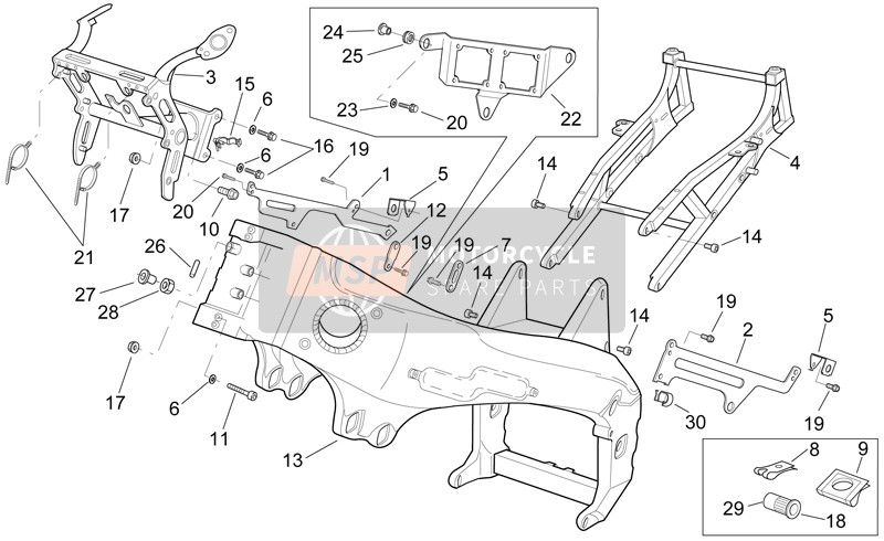 AP8134186, GUIDE-CÂBLE;, Piaggio, 4