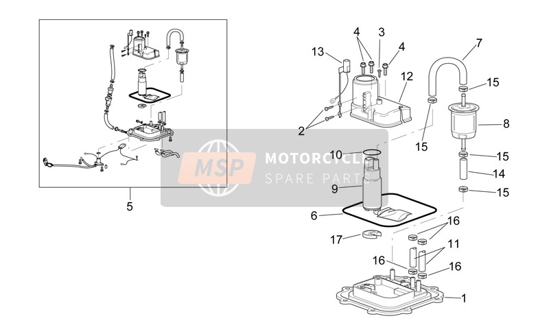 AP8144003, Fuel Pump Rubber, Piaggio, 0