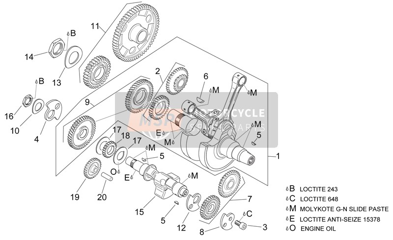 AP0295760, Timing System Gear Cpl., Piaggio, 1