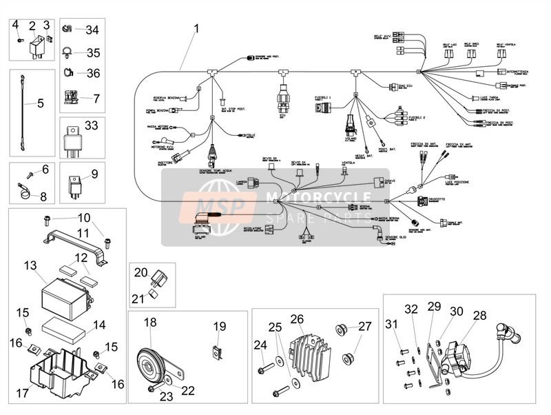 584662, Batterie  Yuasa  YTX7L-BS, Piaggio, 1