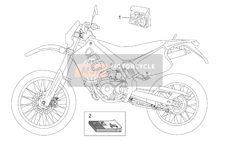 Aprilia RX 50 2004 Aufkleber und Bedienerhandbücher für ein 2004 Aprilia RX 50