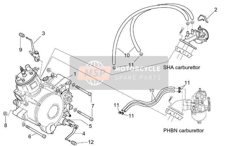 Aprilia RX 50 2003 Engine for a 2003 Aprilia RX 50