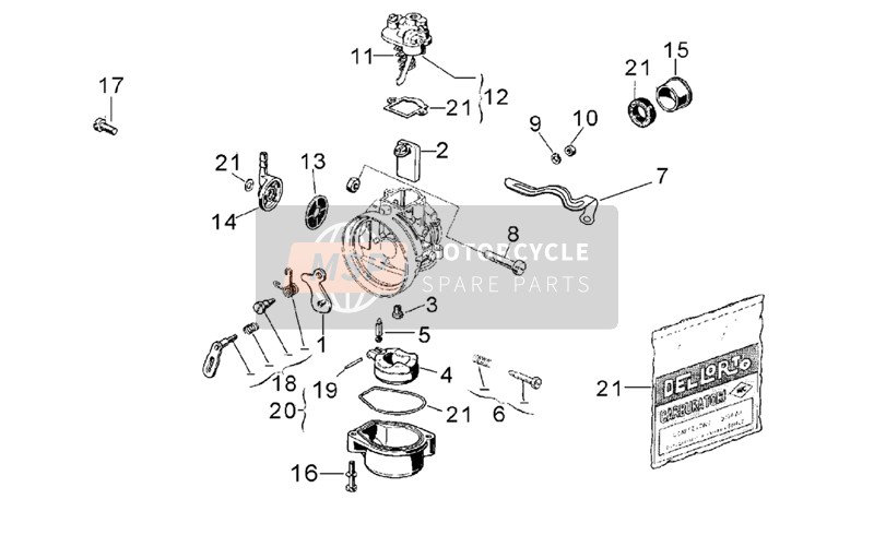 Aprilia RX 50 2004 Carburatore II per un 2004 Aprilia RX 50