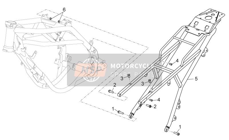 Aprilia RX-SX 125 2008 Frame II for a 2008 Aprilia RX-SX 125