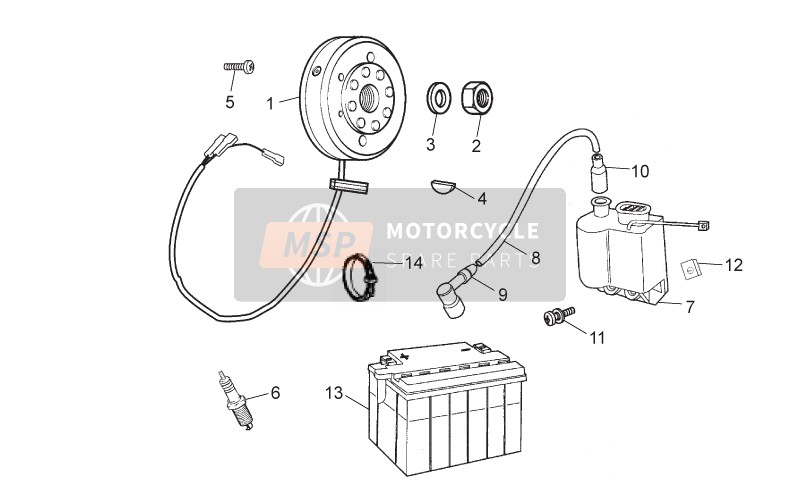 Aprilia RX-SX 50 2012 Flywheel for a 2012 Aprilia RX-SX 50