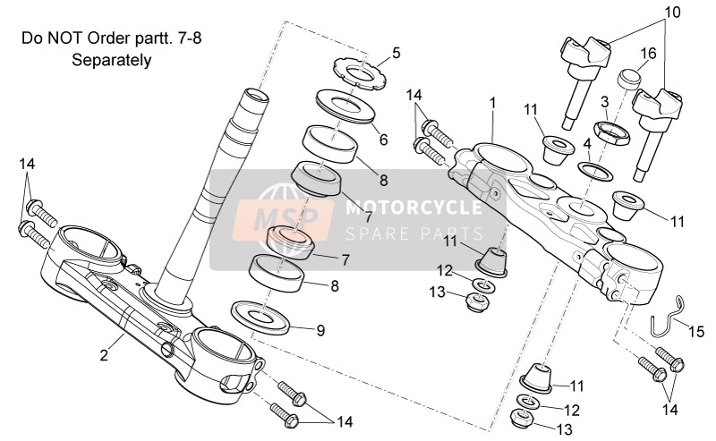 Aprilia RXV 450-550 2009 Steering I for a 2009 Aprilia RXV 450-550