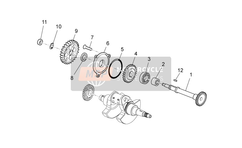 AP9150273, Timing Gear Z=20, Piaggio, 0