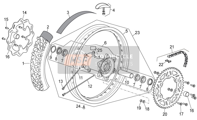 CM238205, Corona Dentata Z=48, Piaggio, 0