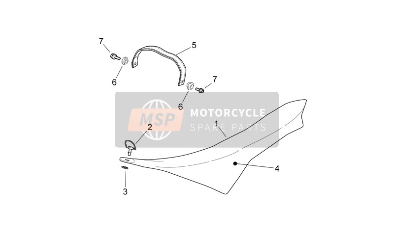 Aprilia RXV-SXV 450-550 2008 Sattel für ein 2008 Aprilia RXV-SXV 450-550