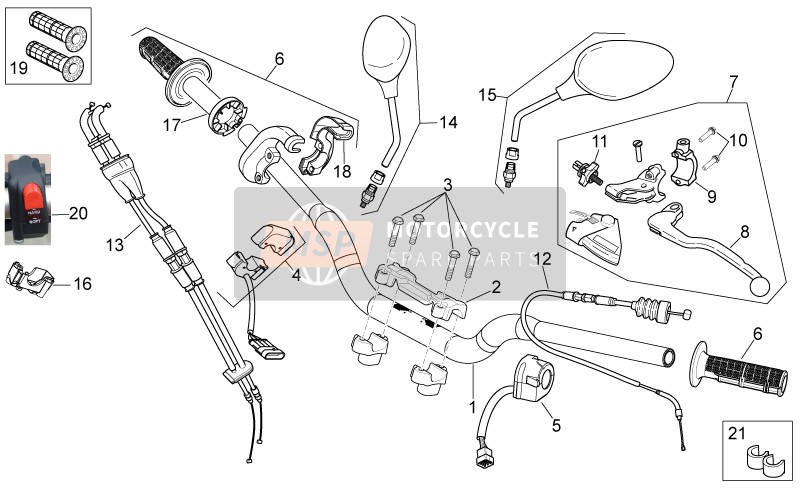 Aprilia RXV-SXV 450-550 2008 Controls for a 2008 Aprilia RXV-SXV 450-550