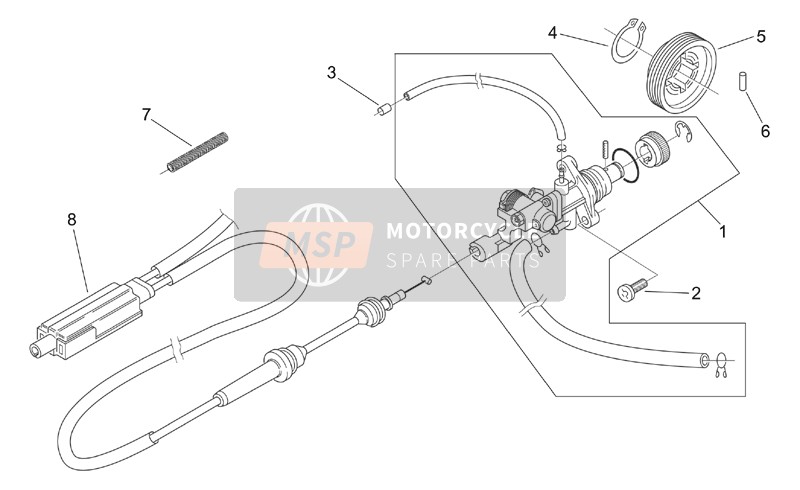 AP8114406, Câble Gaz;, Piaggio, 0