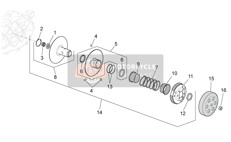 829805, Semipuleggia Cond. Mobile, Piaggio, 0