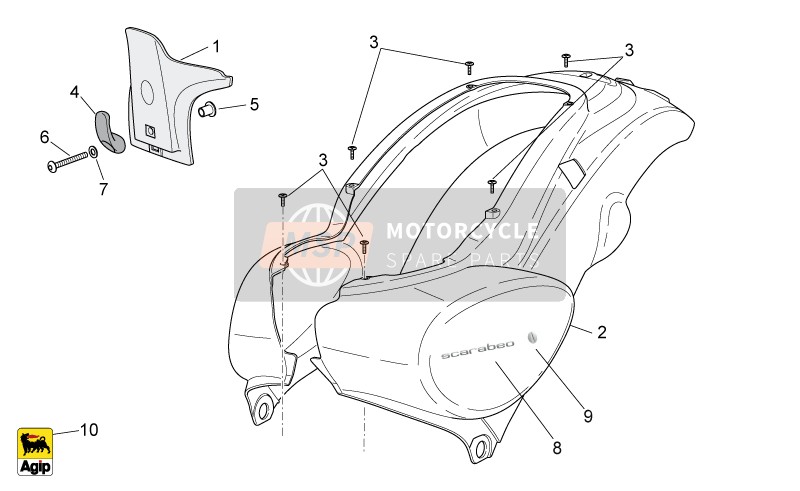 897412, Sticker Lh Net, Piaggio, 2