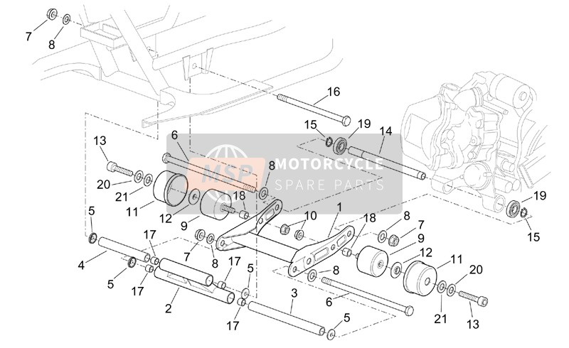 Aprilia Scarabeo 125-150-200 (eng.Rotax) 2002 Biella per un 2002 Aprilia Scarabeo 125-150-200 (eng.Rotax)