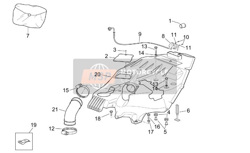 AP8104501, Slang Klem D.52, Piaggio, 1