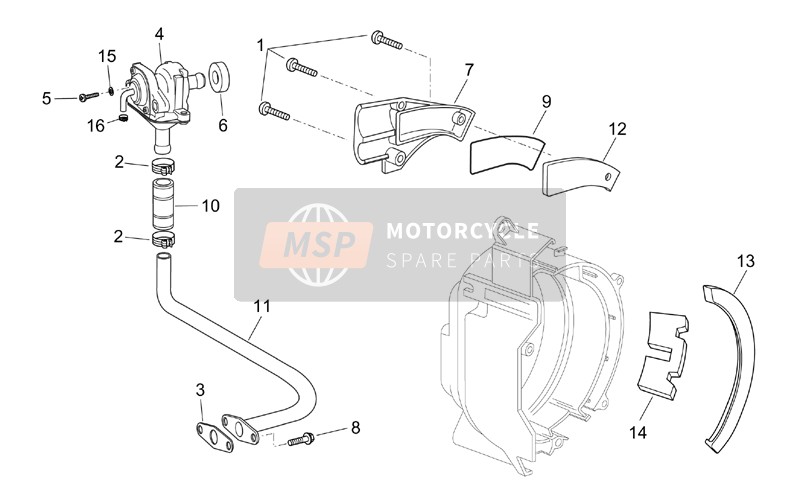 Aprilia Scarabeo 125-200 E2 (eng.Piaggio) 2003 Secondary Air for a 2003 Aprilia Scarabeo 125-200 E2 (eng.Piaggio)