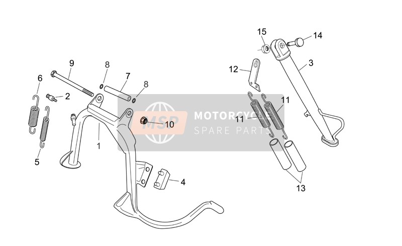 AP8146897, Central Stand, Piaggio, 0