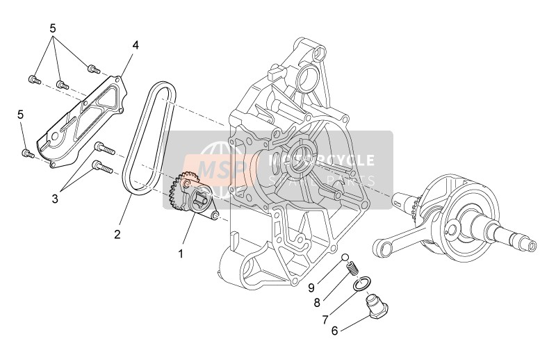 Aprilia Scarabeo 125-200 IE Light 2010 Ölpumpe für ein 2010 Aprilia Scarabeo 125-200 IE Light