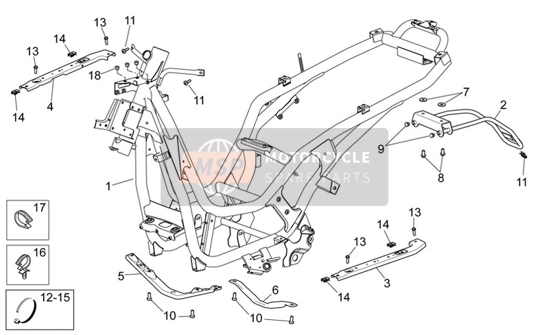 Aprilia Scarabeo 300 Light E3 2009 Cuadro para un 2009 Aprilia Scarabeo 300 Light E3