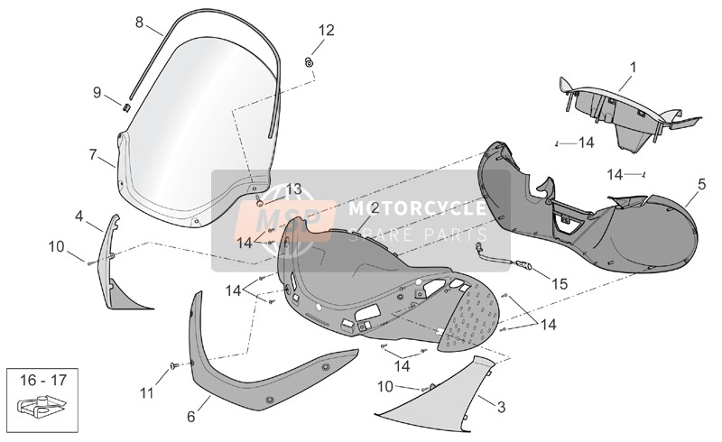 AP8168555, Support Noir;, Piaggio, 0