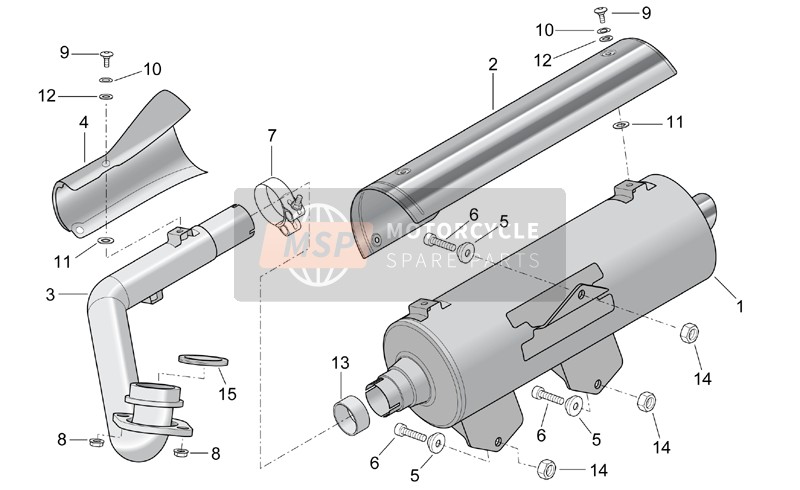 AP8119613, Exhaust Pipe Protection, Piaggio, 0