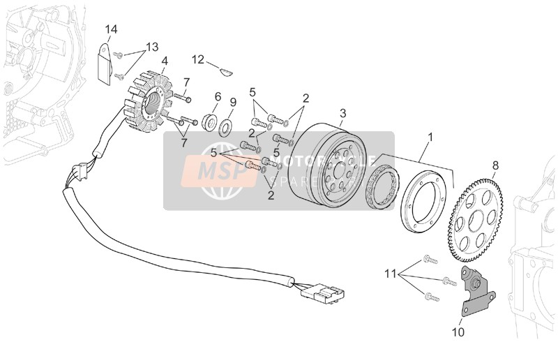 Aprilia Scarabeo 500 2006 Unità di accensione per un 2006 Aprilia Scarabeo 500