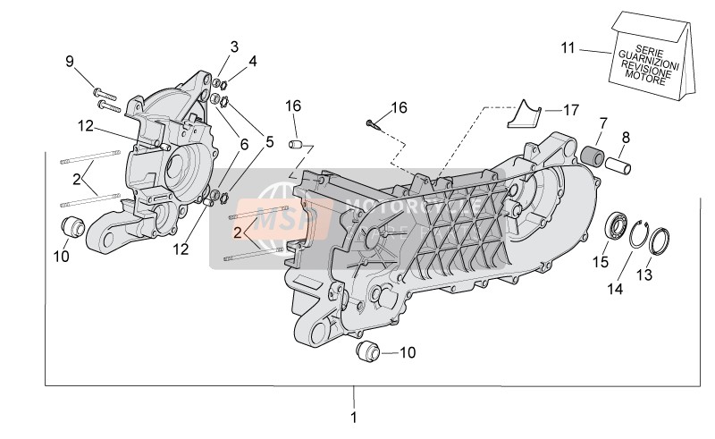 494579, Dichtungssatz Stalker, Piaggio, 0