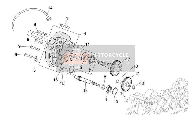 8337855, Axe Roue, Piaggio, 2