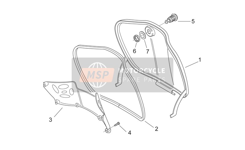 Cuerpo central I - Puerta del compartimento para guantes